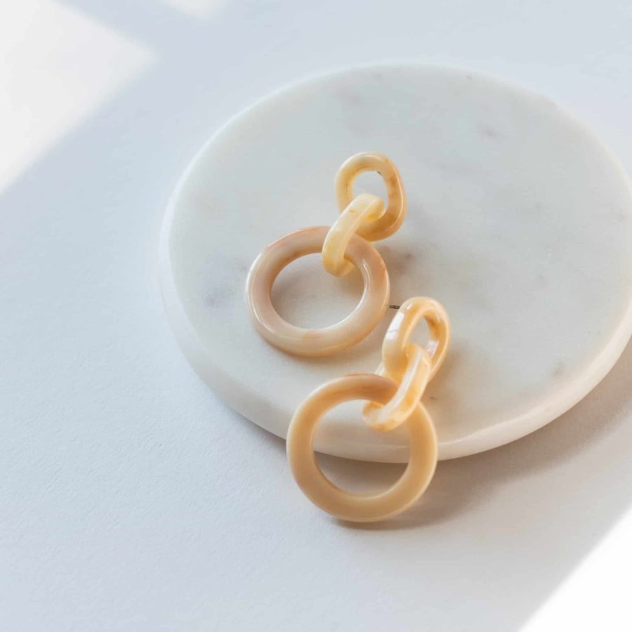 Sela Designs Ivory Hali Earrings - handcrafted earrings