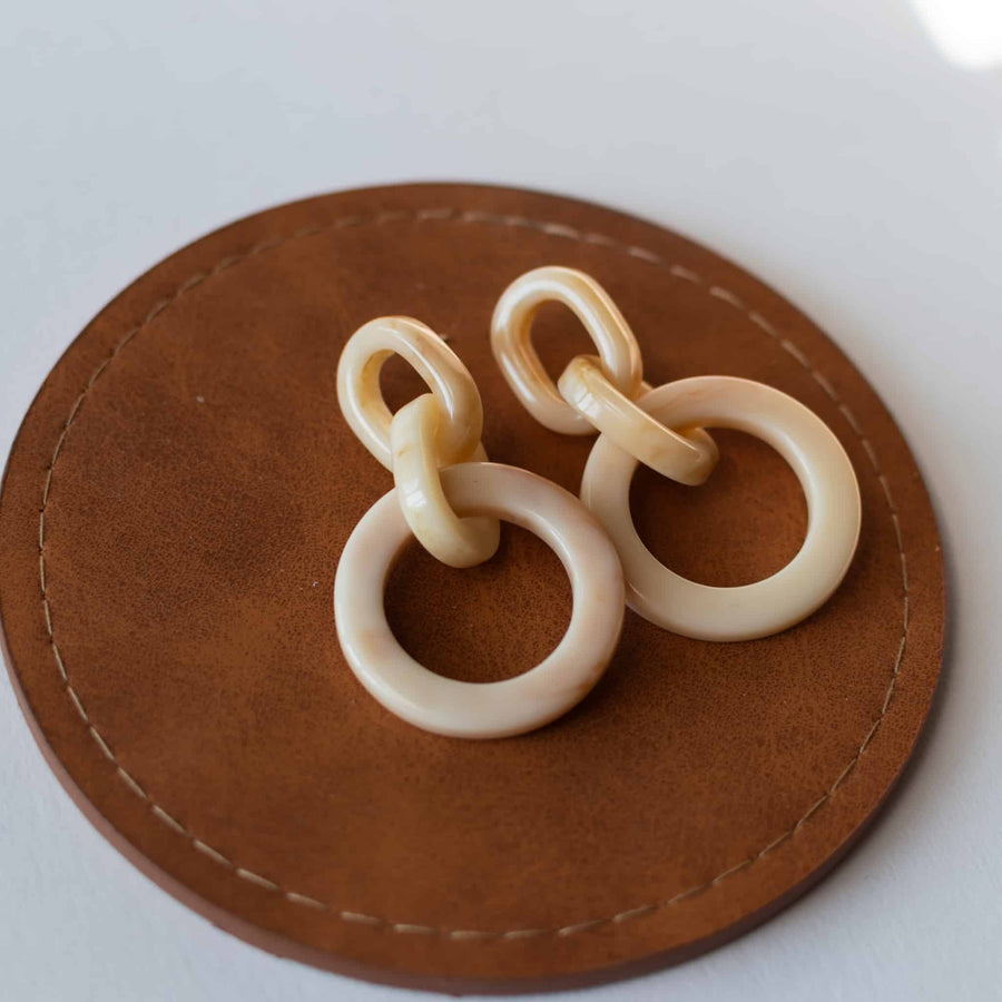 Sela Designs Ivory Hali Earrings - handcrafted earrings