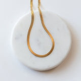 Sela Designs Kate Herringbone Chain Necklace - handcrafted necklace