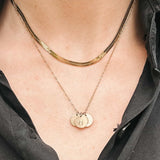 Sela Designs Kate Herringbone Chain Necklace - handcrafted necklace