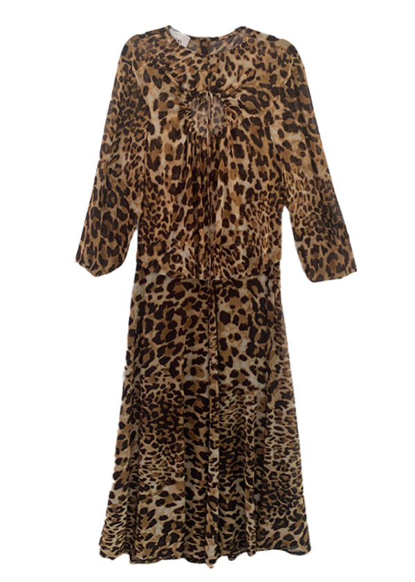 leopard dress flat

