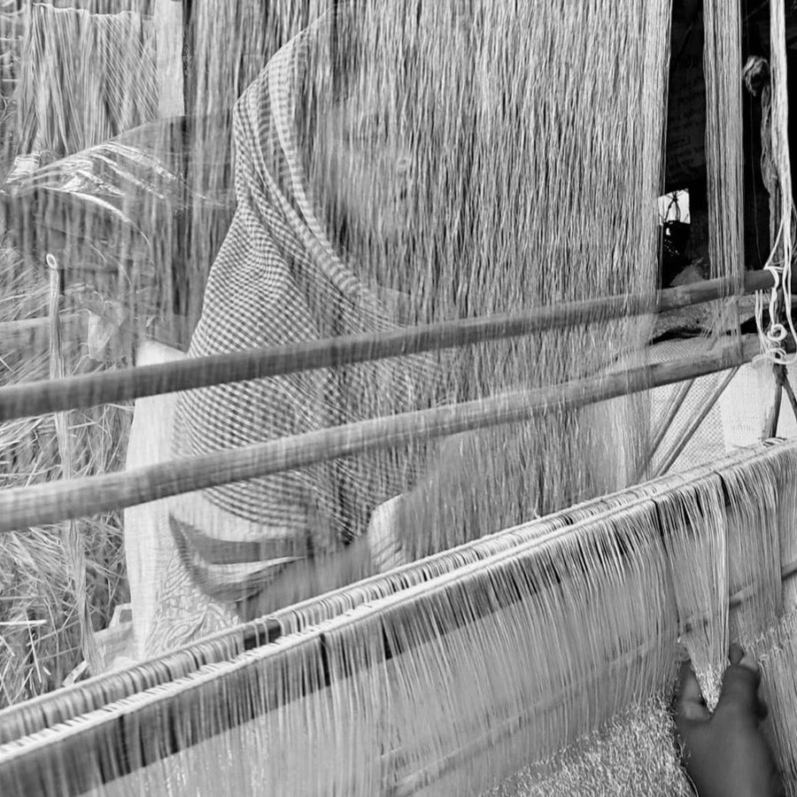 Fyoli Fyoli TANA Linen Shimmer Natural Dyed Scarf - women's artisan scarf