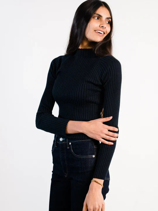 Able Madison Mock Neck Sweater - plus size garment, product view