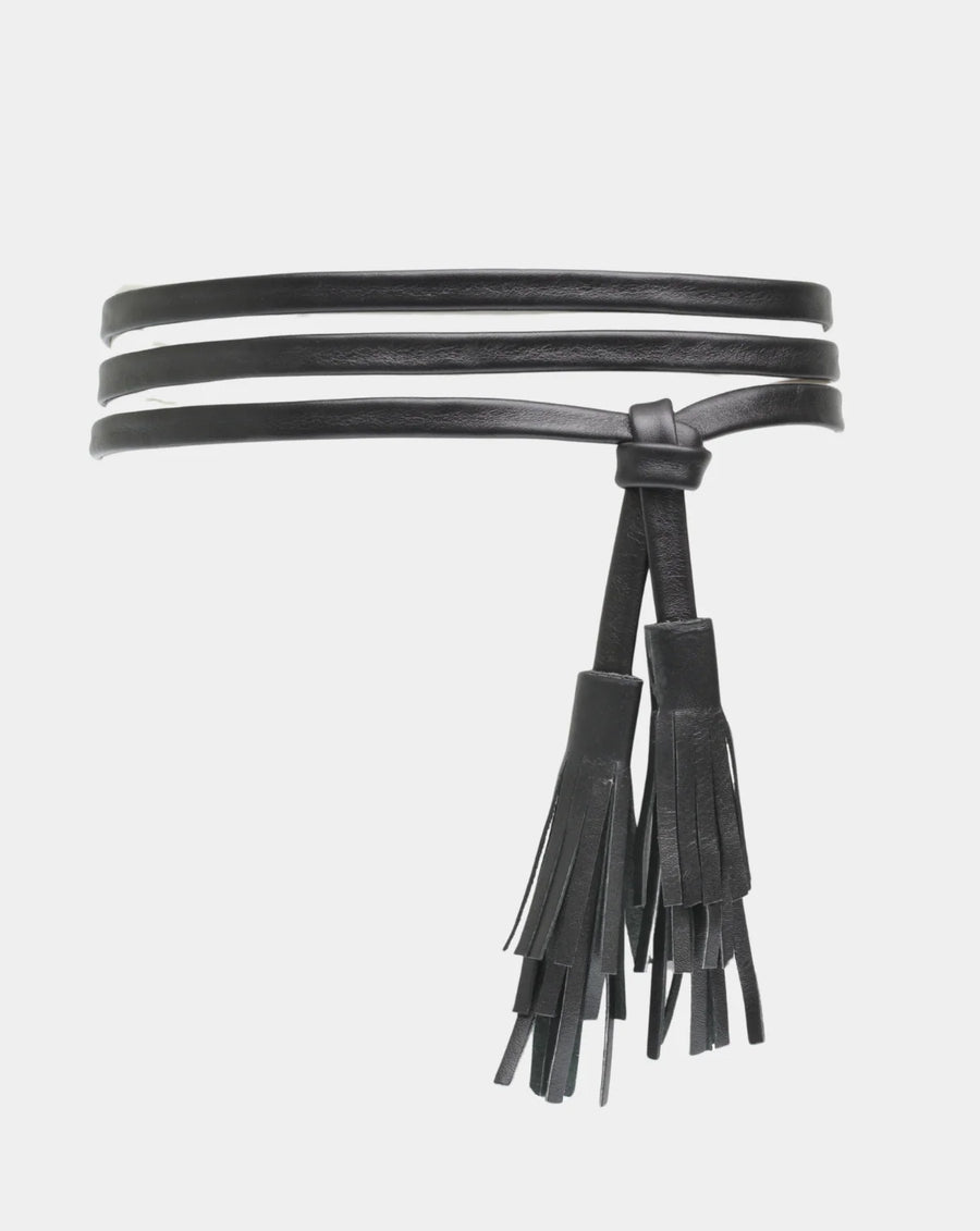 Ada Belts Ember Belt in Black - handcrafted leather belt