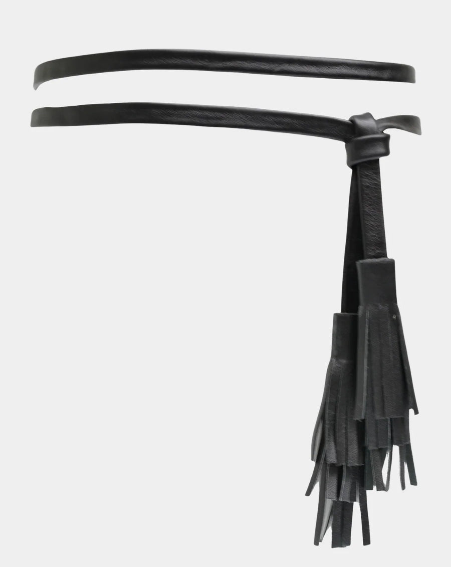 Ada Belts Ember Belt in Black - handcrafted leather belt