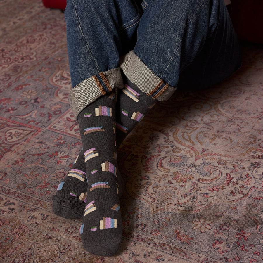Conscious Step Socks that Give Books - handcrafted socks