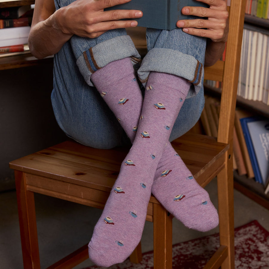 Conscious Step Socks that Give Books - handcrafted socks