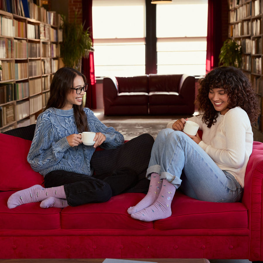 Conscious Step Socks that Give Books - handcrafted socks