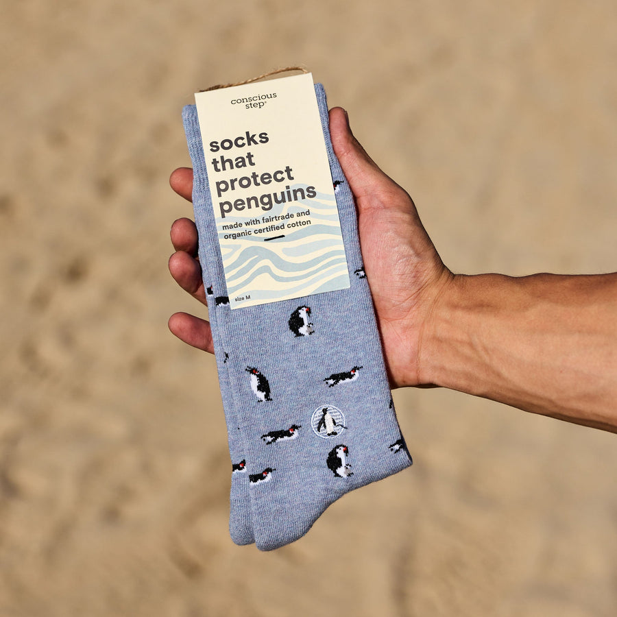 Conscious Step Socks that Protect Penguins - handcrafted socks