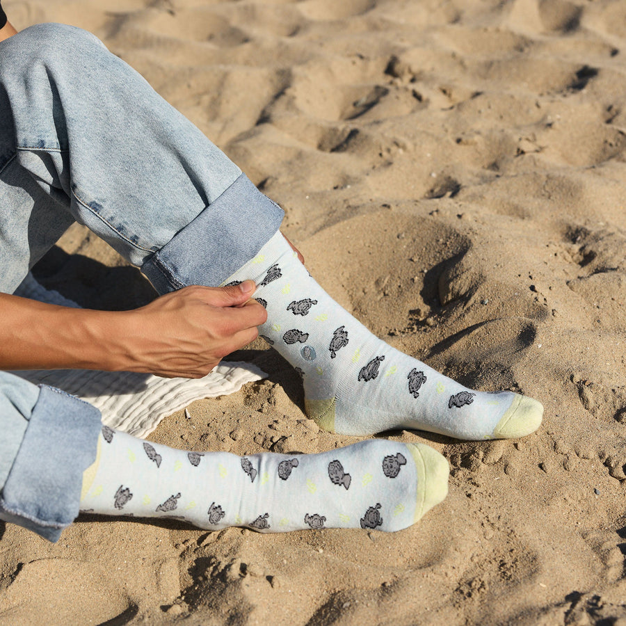 Conscious Step Socks that Protect Manatees - handcrafted socks