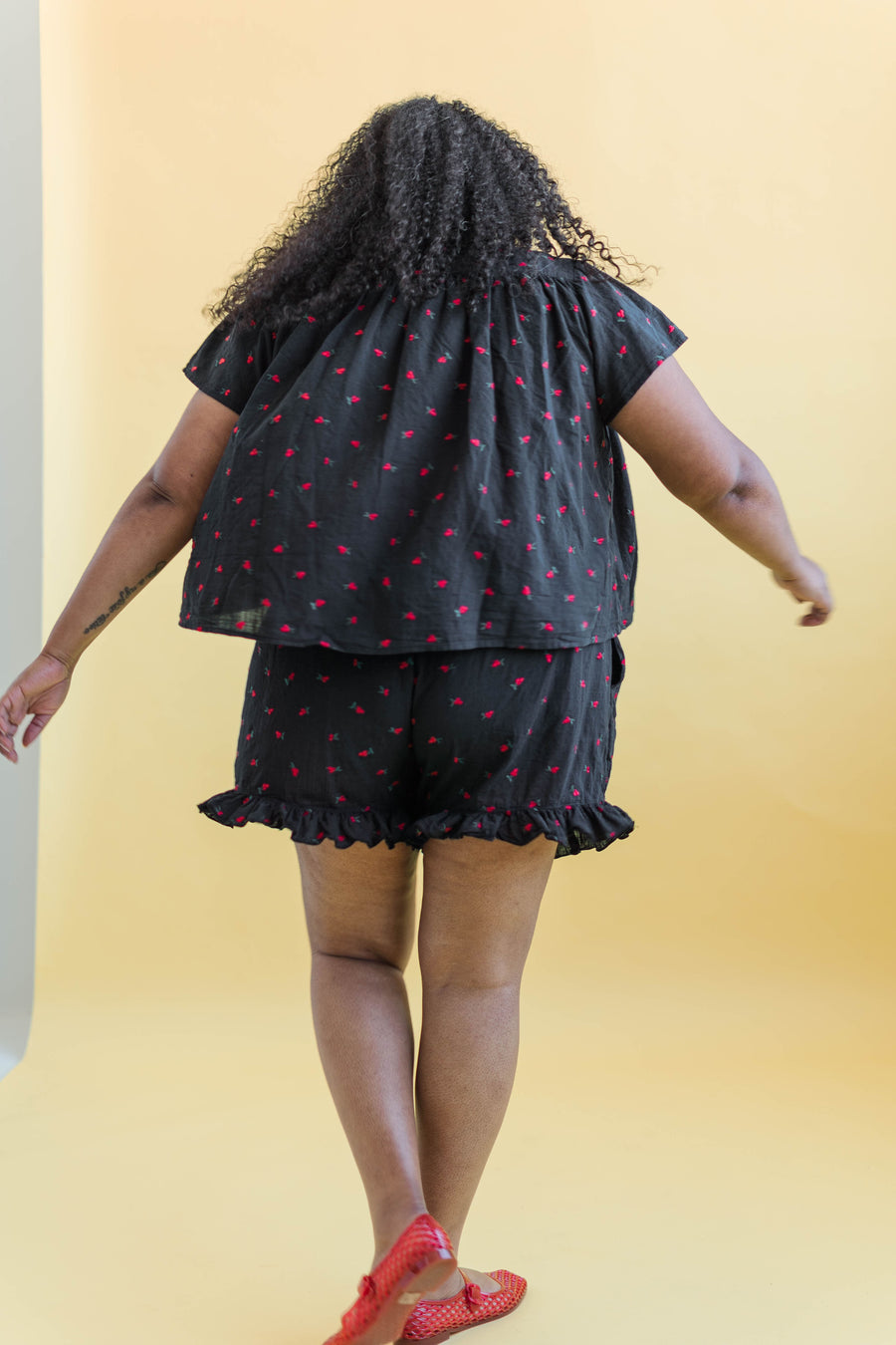 Nettle Studios Bloomers in Black Cherry Cotton - plus size bloomers, product view