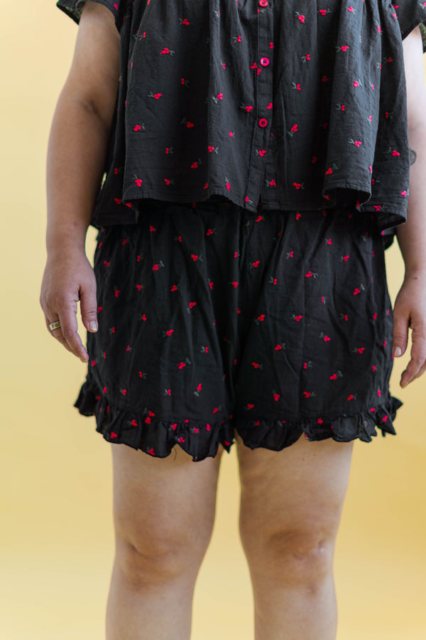Nettle Studios Bloomers in Black Cherry Cotton - plus size bloomers, product view