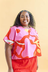 Nettle Studios Tee in Petal Pop - plus size tee, product view