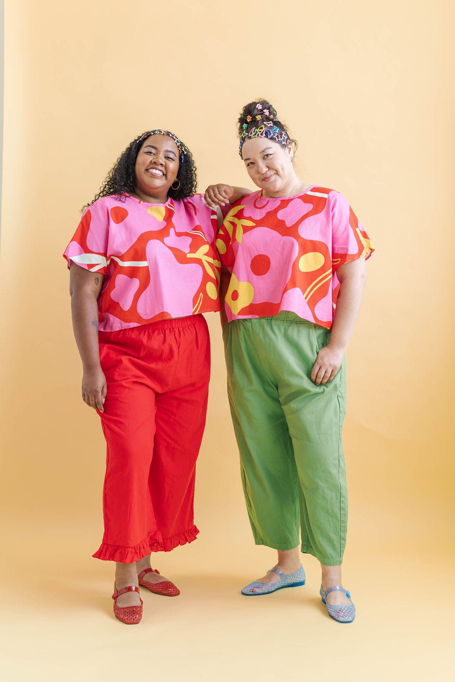 Nettle Studios Tee in Petal Pop - plus size tee, product view