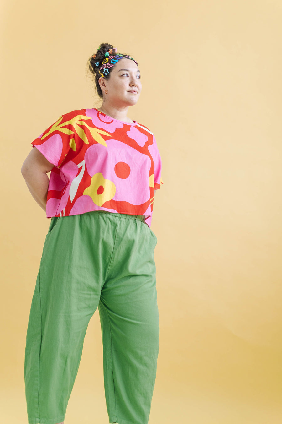 Nettle Studios Tee in Petal Pop - plus size tee, product view