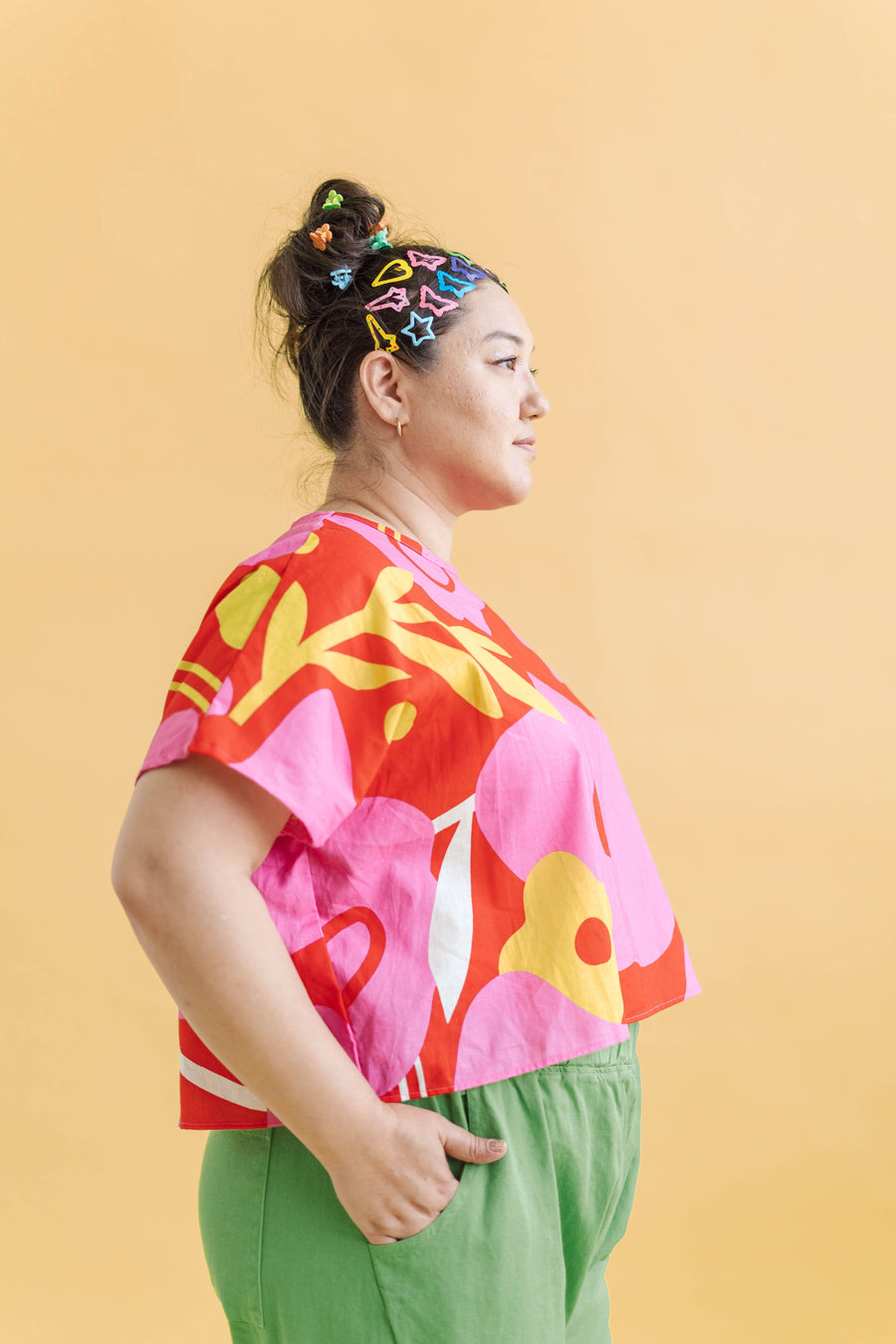 Nettle Studios Tee in Petal Pop - plus size tee, product view