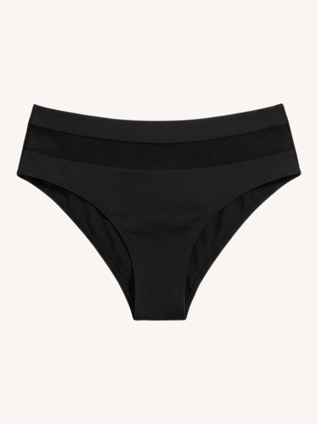 Nomads Swimwear Bay Bottom II in Black - size inclusive swimwear on size inclusive model, front view