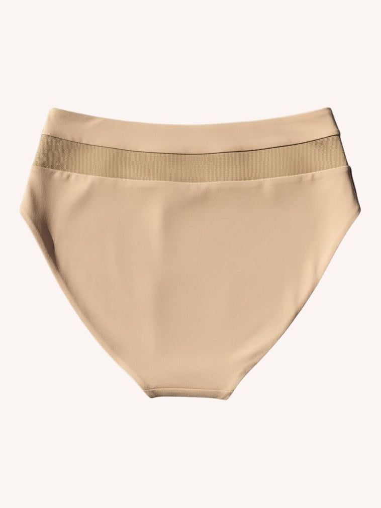 Nomads Swimwear Bay Bottom II in Taupe - size inclusive swimwear on size inclusive model, back view