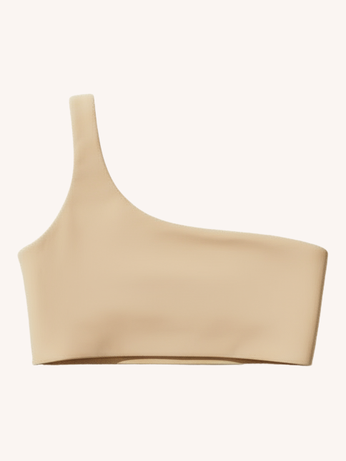 Nomads Swimwear Bay Top II in Taupe - size inclusive swimwear on size inclusive model, back view