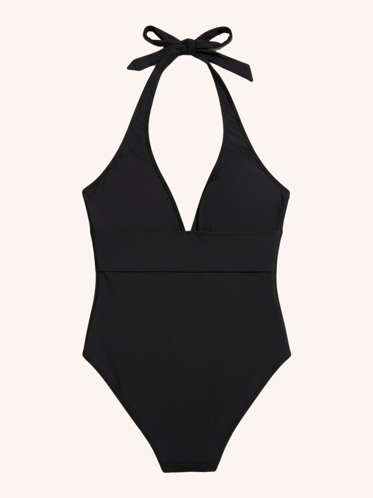 Nomads Swimwear Isle One Piece in Black - size inclusive swimwear on size inclusive model, back view