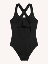 Nomads Swimwear Wave One Piece II in Black - size inclusive swimwear on size inclusive model, back view