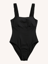 Nomads Swimwear Wave One Piece II in Black - size inclusive swimwear on size inclusive model, front view