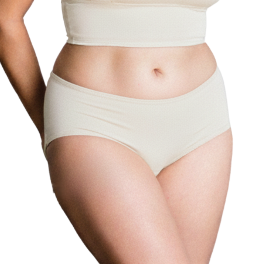 PROCLAIM Organic Cotton Mid-Rise Brief - inclusive underwear, front view