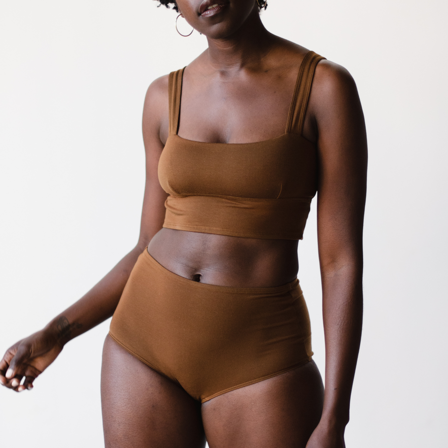PROCLAIM Organic Cotton Square Neck Bralette - inclusive bralette, product view