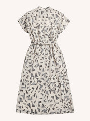 Gathered Maxi Dress with Side Slits | Mosaic