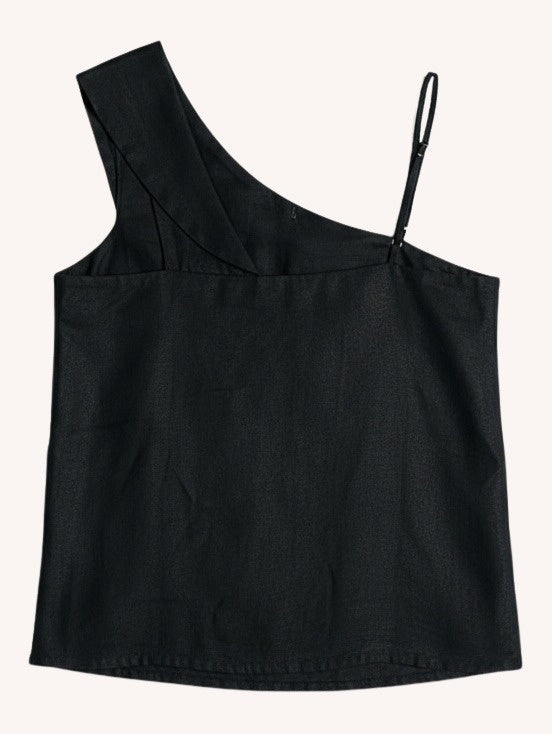 Reistor The Wandering Wave Top in Black - plus size top, back view