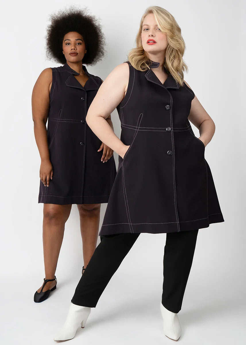Layering Vest - Jet Black