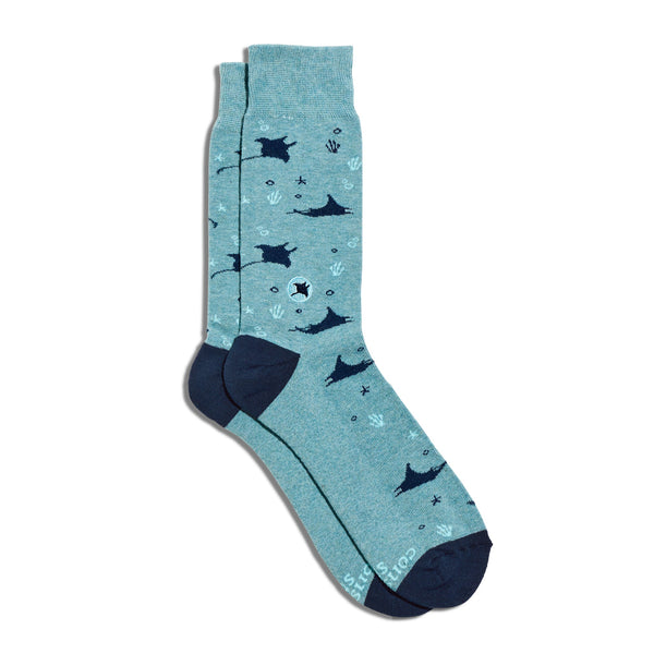 Conscious Step Socks that Protect Manta Rays - handcrafted socks
