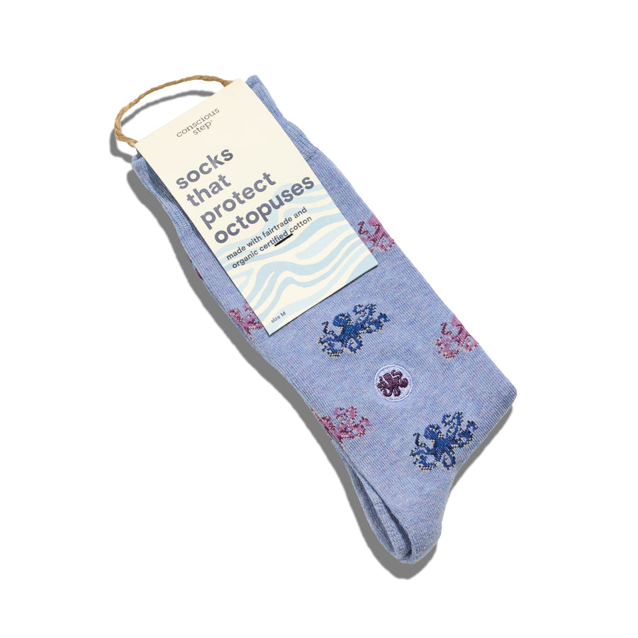 Conscious Step Socks that Protect Octopuses - handcrafted socks