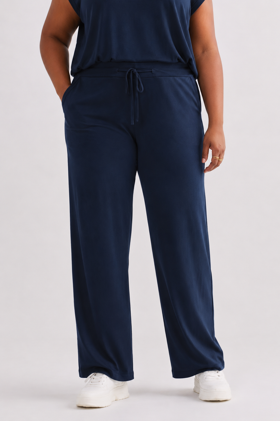 Relaxed Tee Set In Navy