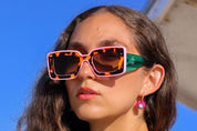Deco Glam Medallion Oval Hoops