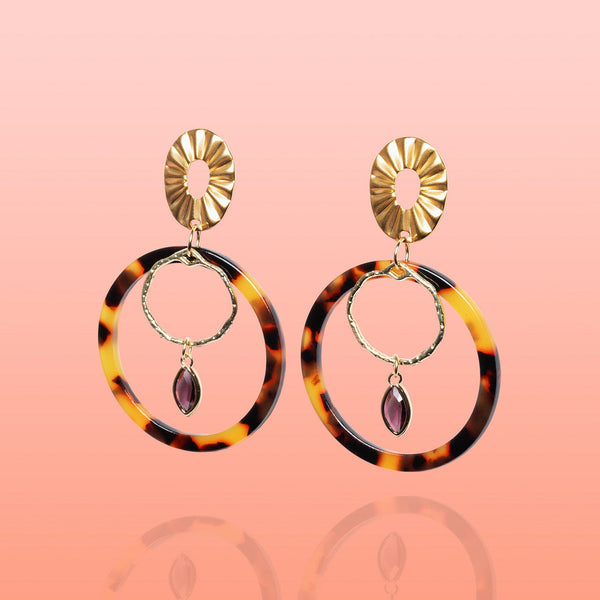 Tribeandtemple Zahara Hoops - hoop earrings