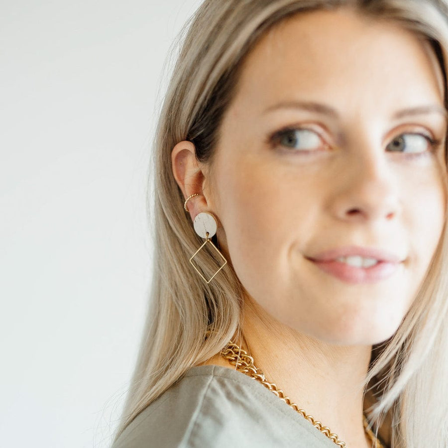 Sela Designs White Birch Lara Earrings - handcrafted earrings