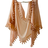 WOVEN MIST Night Indigo Natural Dye Handwoven Scarf